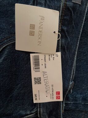Uniqlo JW Anderson Blue Straight Jeans